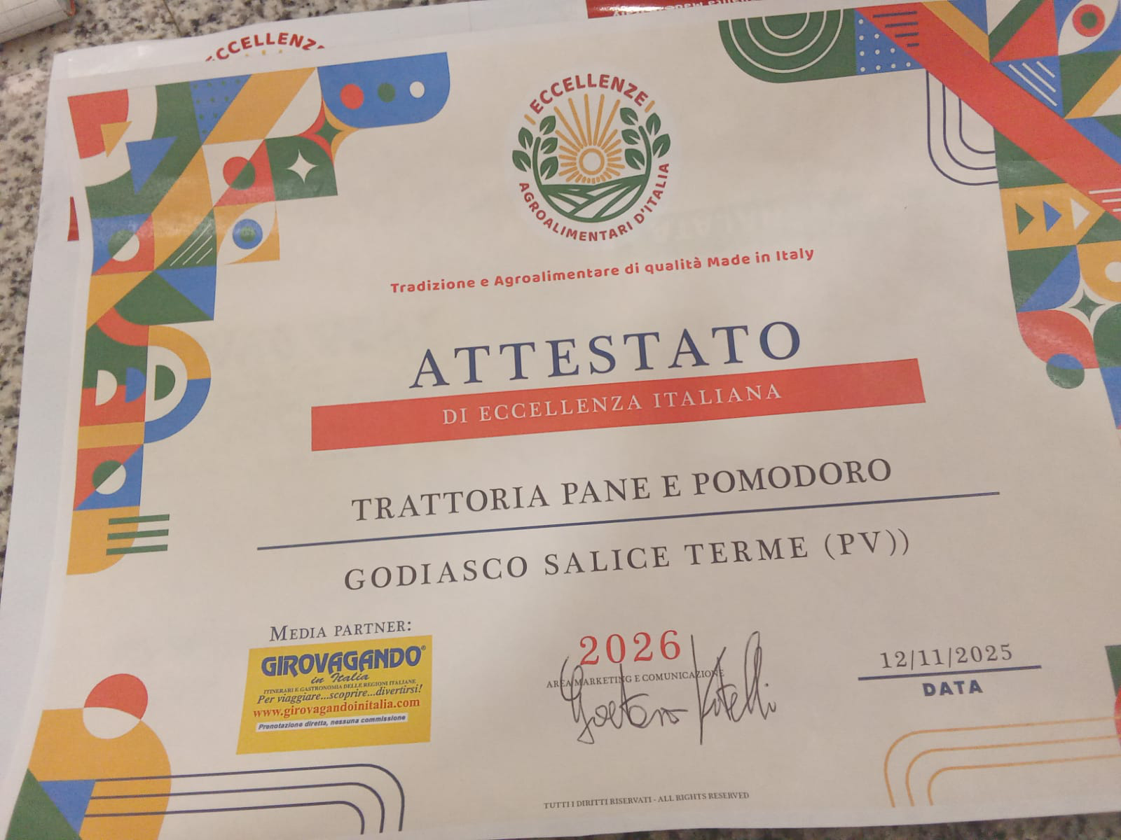 ATTESTATO