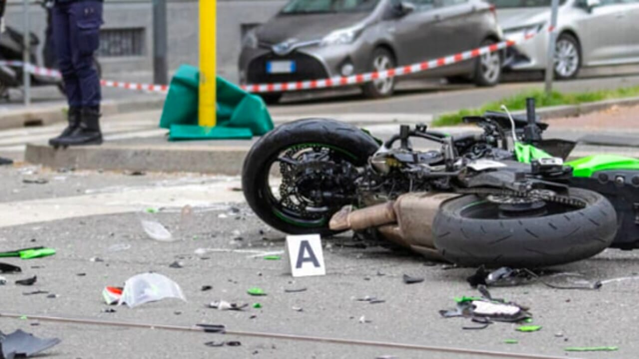 moto incidente