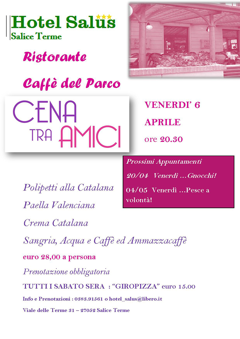 menu spagna
