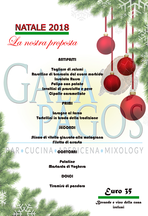 MENU NATALE GALAPAGOS 1