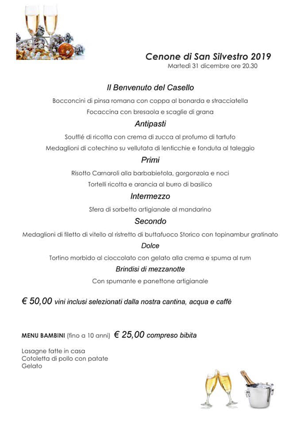 menu capodanno ccasello