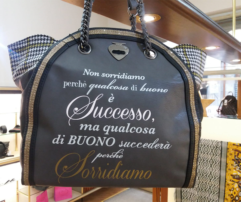 borsa scritta