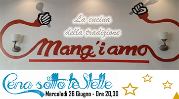 MENU CENA SOTTO LE STELLE TN