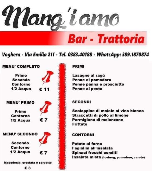 menu mangiamo