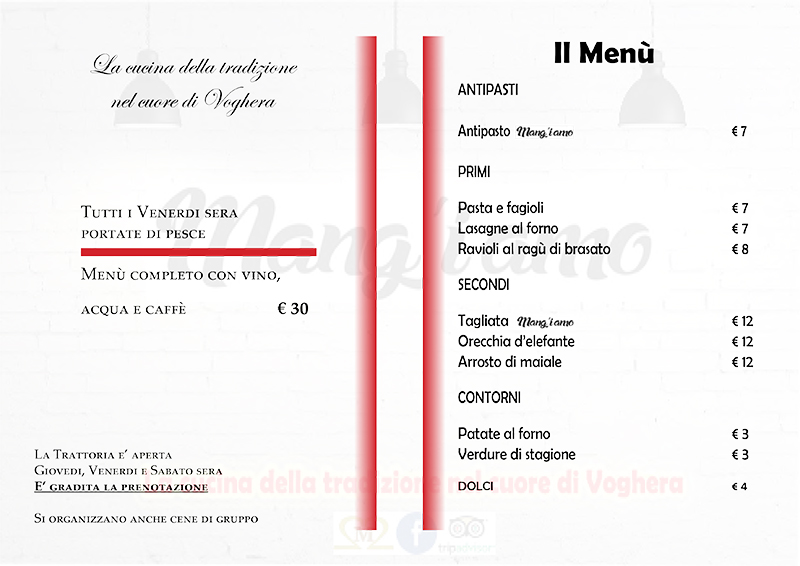 menu sera