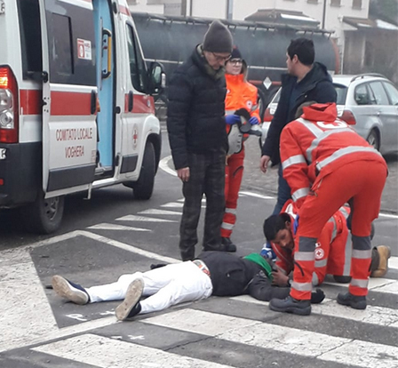 ciclista travolto tn