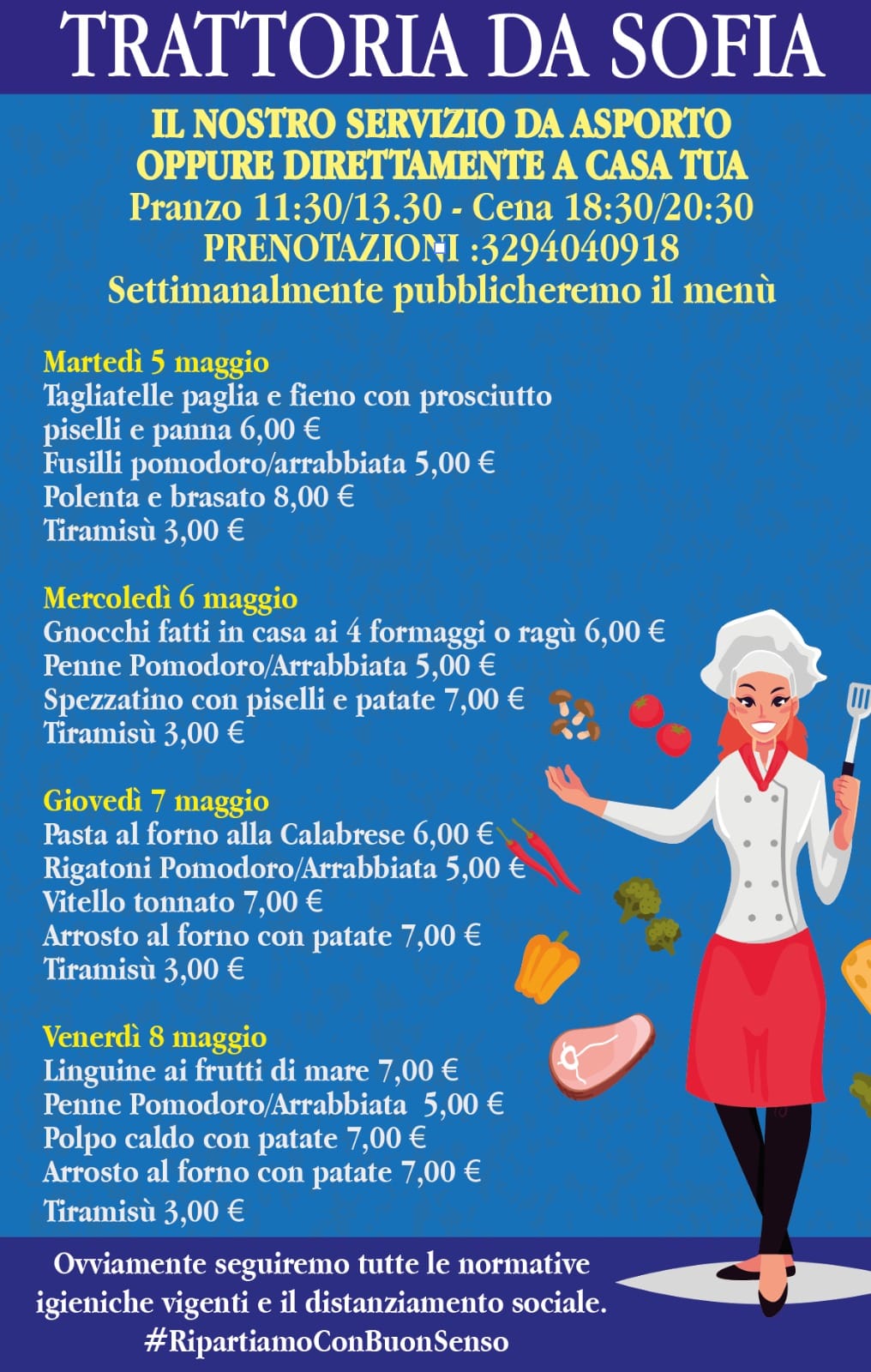 menu sofia