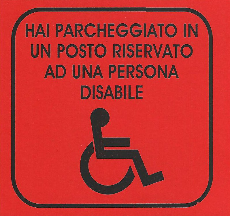 parcheggiodisabilifronterosso